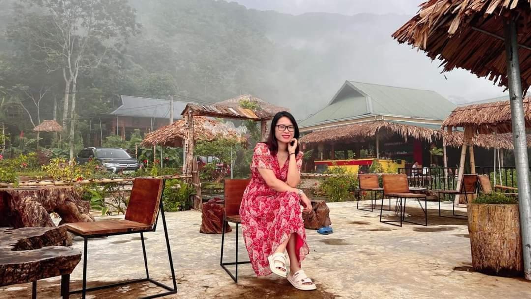 Pu Luong May Home & Cafe Lang Bang Exteriör bild