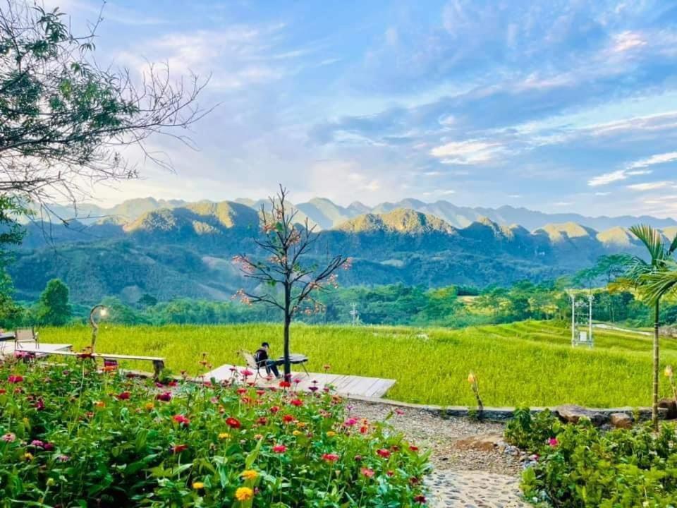 Pu Luong May Home & Cafe Lang Bang Exteriör bild